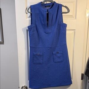 Tommy Hilfiger Royal Blue Textured Mini Dress